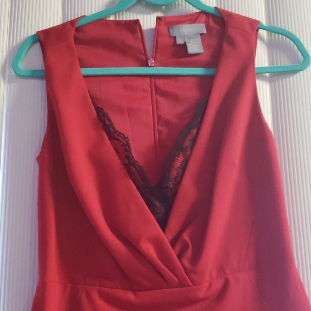 Midi Red Dress - Picture 3 of 3